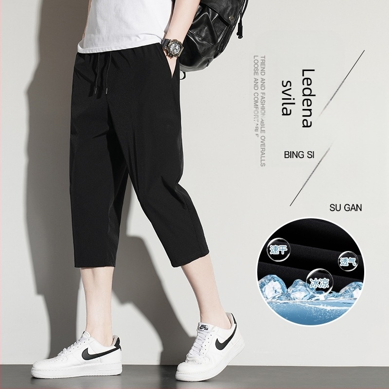 Muške capri hlače – najlon brzo suše, kratka dužina, uski kroj, sportski stil, ljeto