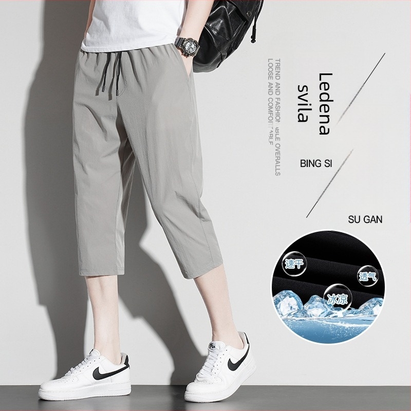 Muške capri hlače – najlon brzo suše, kratka dužina, uski kroj, sportski stil, ljeto