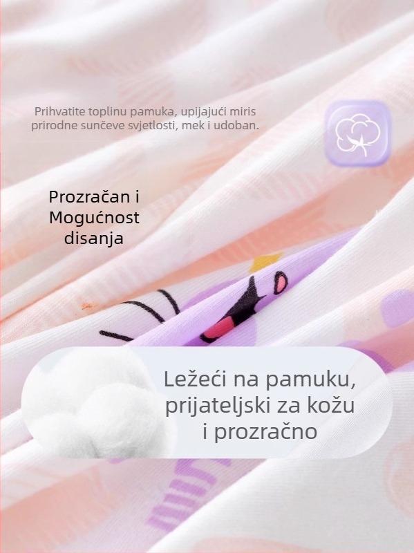 Dječje gaćice za djevojčice od pamuka; Marka Jin Qiao Lan; Sastav materijala: 95% pamuk, 5% elastan; Sigurnosna razina A; Za djevojčice; Uzrast 3–8 godina