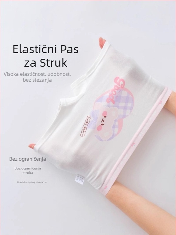 Dječje gaćice za djevojčice od pamuka; Marka Jin Qiao Lan; Sastav materijala: 95% pamuk, 5% elastan; Sigurnosna razina A; Za djevojčice; Uzrast 3–8 godina