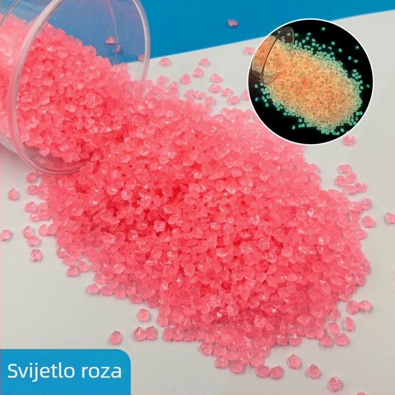 Svjetleći pijesak i šljunak za vrt i akvarijski krajolik – svjetleći kamenčići i kamenje, 25 kg, pakiranje 200 kom, marka Jibiao, Landstone, podrijetlo Yiwu