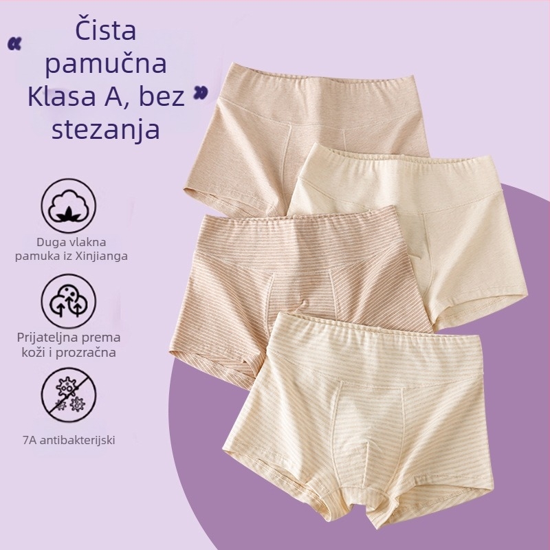 Dječje pamuk boxerice za dječake, 90% pamuk, Klasa A, antibakterijske, prozračne, za uzrast 3–8 godina, jesen 2024