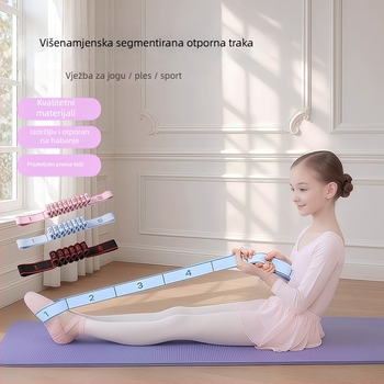 Elastični pojas za ples s 8/10/12 odjeljaka, fitness joga pojas za istezanje struka i nogu, poliester i lateks, Lixiang