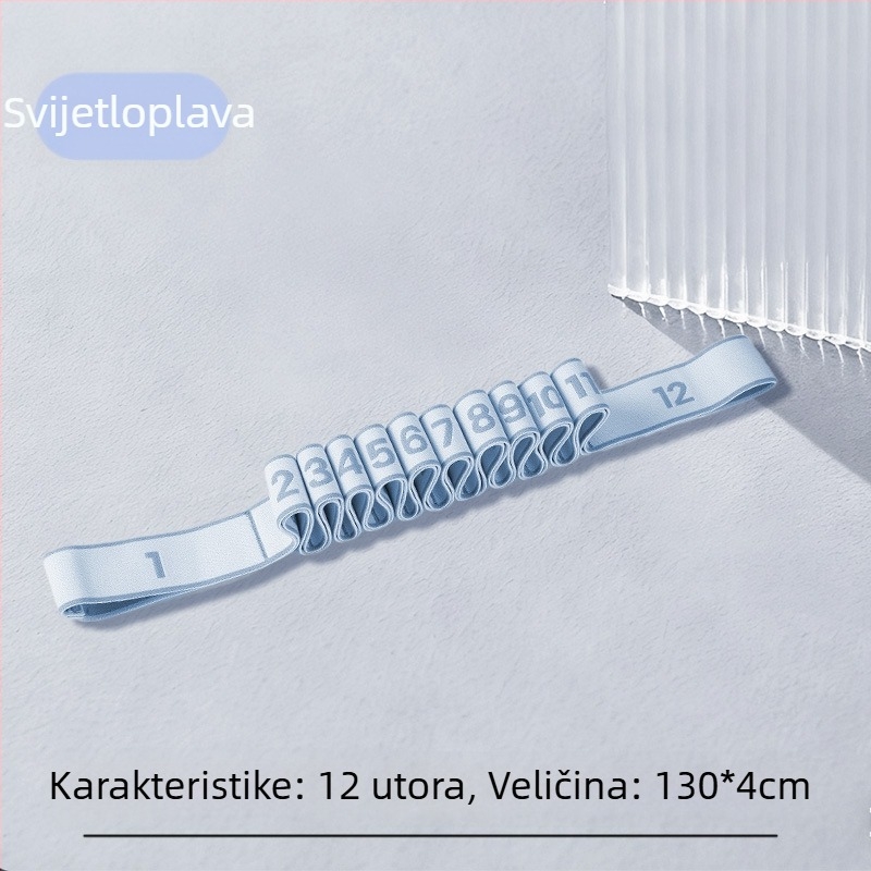 Elastični pojas za ples s 8/10/12 odjeljaka, fitness joga pojas za istezanje struka i nogu, poliester i lateks, Lixiang