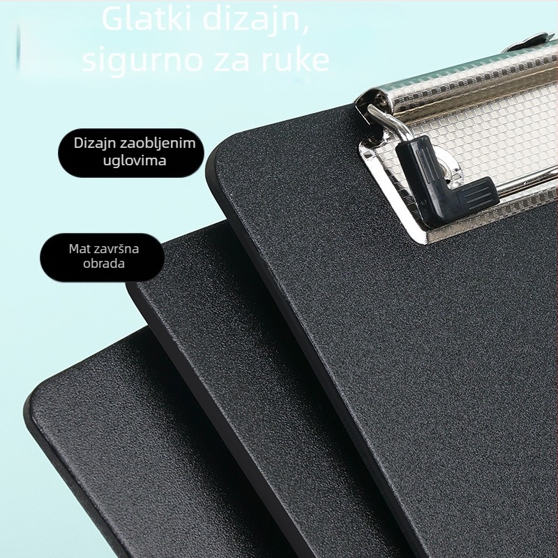 Plastični klip ploče za A4 dokumente, debljina ploče 3 mm, dimenzije 235×315 mm, viseći dokument folder