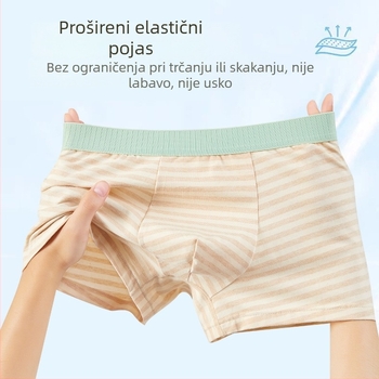 Dječje gaćice za dječake od pamuka, dišuće, tanak kroj, 95% pamuk 5% elastan, sigurnosna klasa A, za djecu 3–8 godina