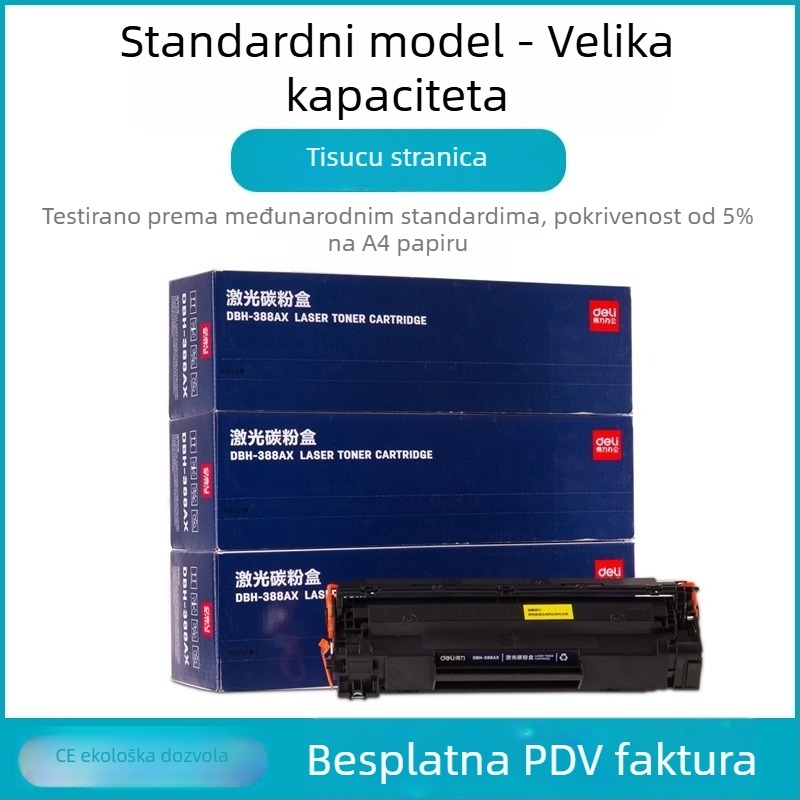 Tonera kaseta DTH-388AT za HP M1136, M126a i P1106 (1500 stranica; napunjivi praškasti toner; lasersko tiskanje)