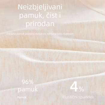 Dječje gaćice od pamuka, 96% pamuk, Klasa A, srednji pojas, dob 3–8 godina