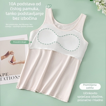 Sutien u stilu veste za djevojčice u razdoblju razvoja, 10–14 godina, drugi stupanj, puna cupa, pamuk podstava