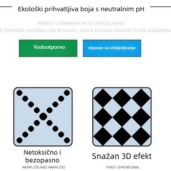 3D PU pozadina za akvarij – pejzaž litice, PU materijal, dekoracija akvarija