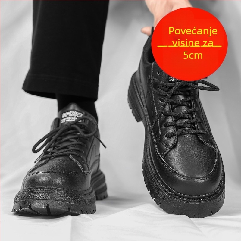 Muške loafers - vodootporne, otvoreni prst, niski profil, gumeni potplat, vezanje