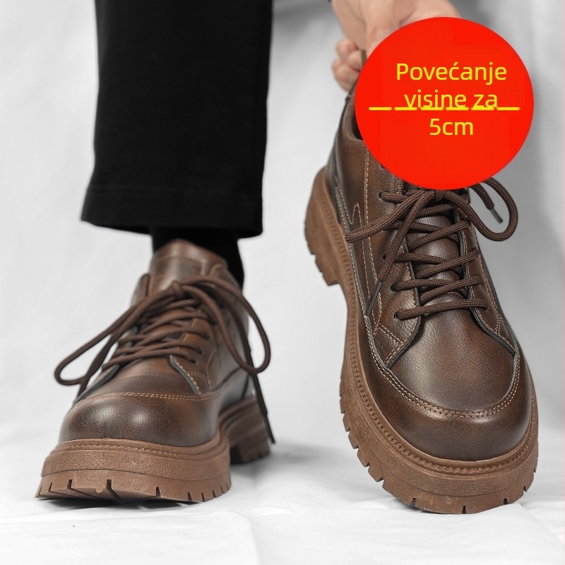 Muške loafers - vodootporne, otvoreni prst, niski profil, gumeni potplat, vezanje