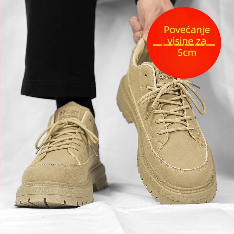 Muške loafers - vodootporne, otvoreni prst, niski profil, gumeni potplat, vezanje