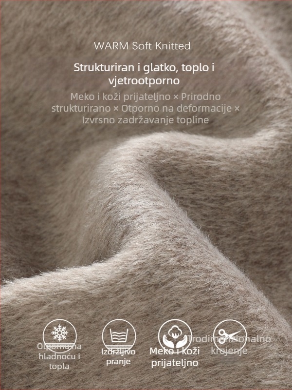 Ženski kaput, slobodan kroj, produžena duljina, Turn-down ovratnik, korejski stil