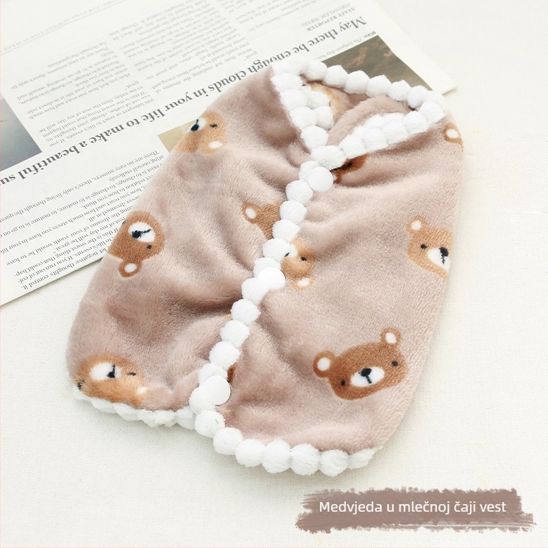 Vuneni prsluk za kućne ljubimce, stil princeze, za pse i mačkе