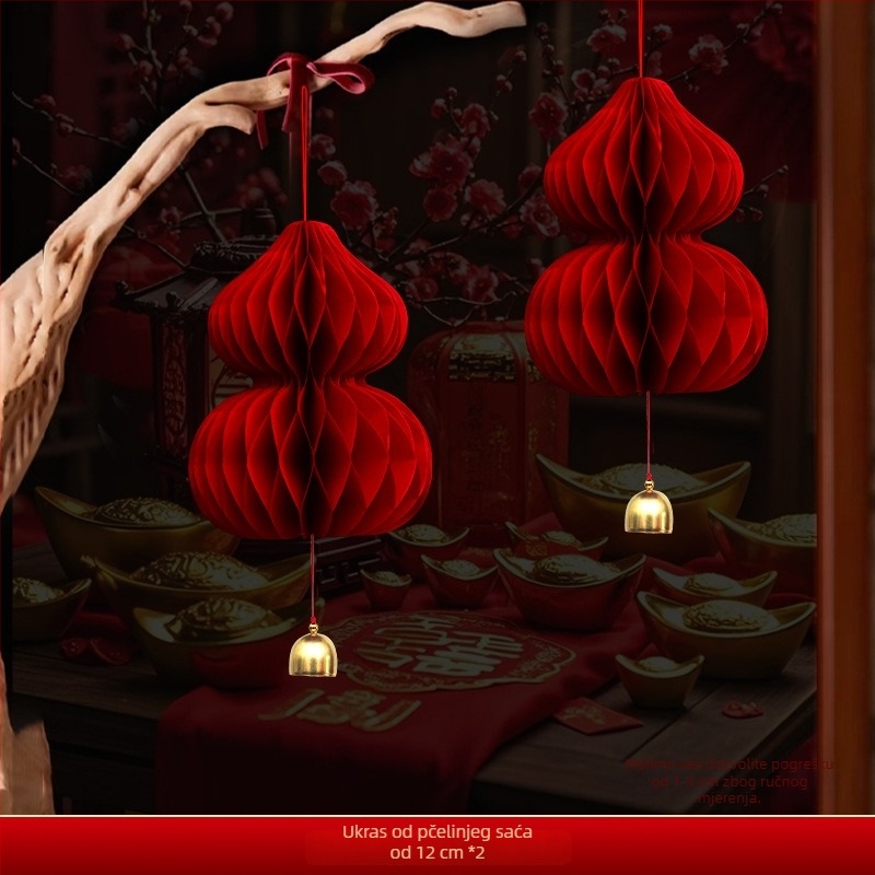 Papirnati lampion, kineskog stila, nepravilnog oblika, marka Gong Huang, ne svijetli