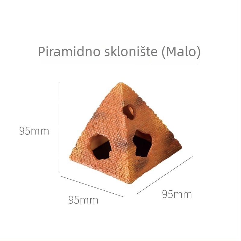 Kamenita kućica za penjače kućne ljubimce – terarij dekor od smole, stil stijena, namjena: skrivanje i opuštanje, težina 0,4 kg, pakiranje 24 komada