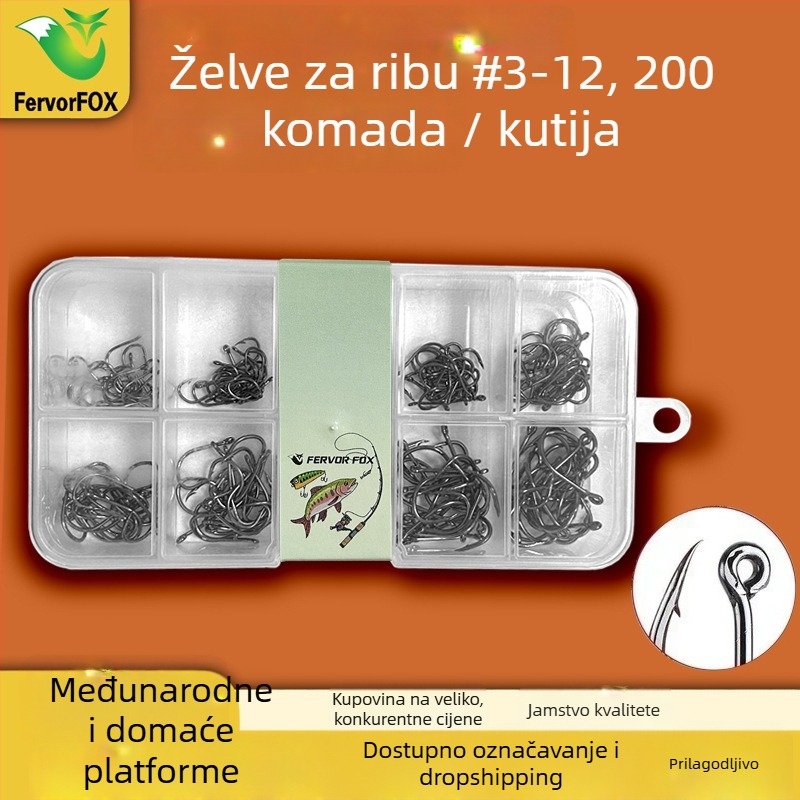 Ferovrfox udica, sky hook, broj 3, za jezerski ribolov, visoka čvrstoća