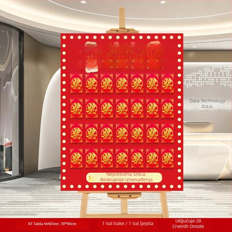 KT zidni pločasti za svadbenu dekoraciju (PVC materijal; pakiranje: kartonska kutija; broj proizvoda: F9865TT95M86MJ; marka: Gengzhen; za vjenčanje)