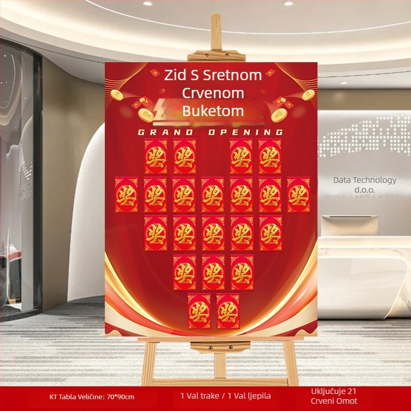 KT zidni pločasti za svadbenu dekoraciju (PVC materijal; pakiranje: kartonska kutija; broj proizvoda: F9865TT95M86MJ; marka: Gengzhen; za vjenčanje)