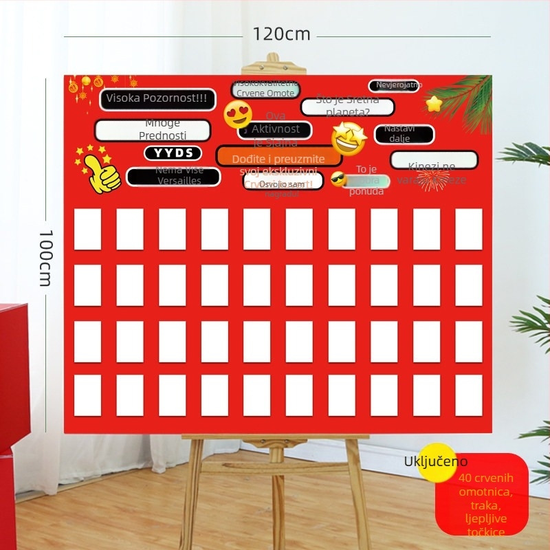 KT zidni pločasti za svadbenu dekoraciju (PVC materijal; pakiranje: kartonska kutija; broj proizvoda: F9865TT95M86MJ; marka: Gengzhen; za vjenčanje)