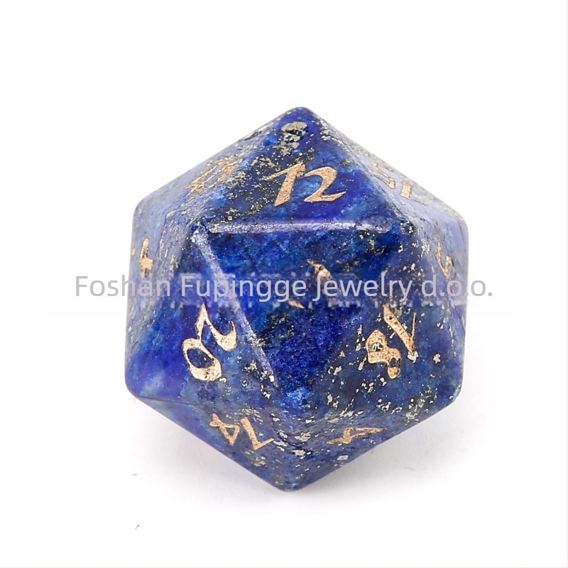 Kocke od prirodnih kristalnih dragulja, pravokutni stil, dvadesetostrani dizajn, prilagodba obrade dostupna, licenci privatne oznake