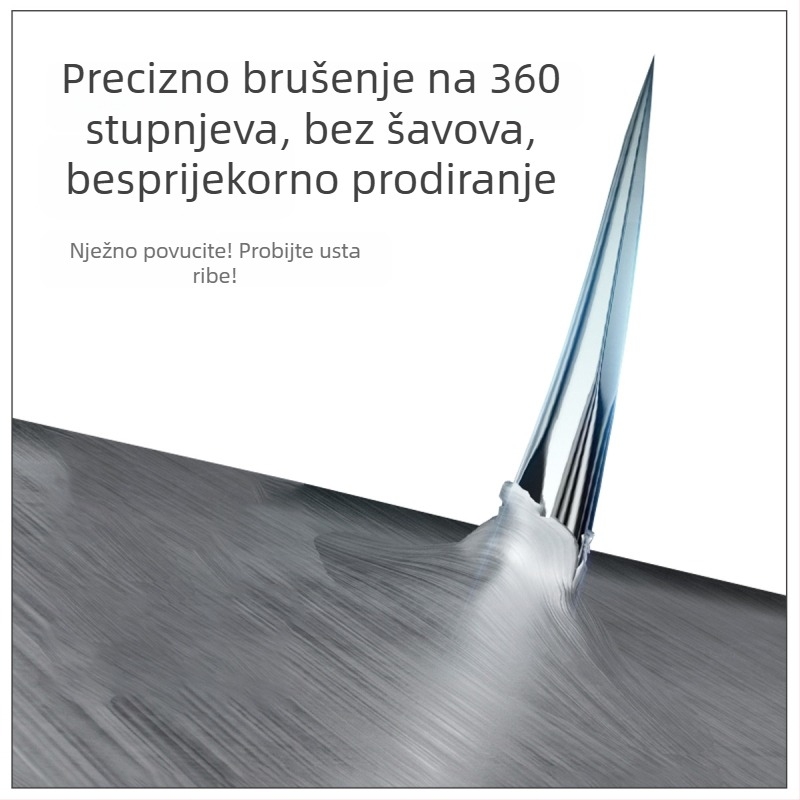 Kuka s olovnom glavom za Ned Rig – br. 1, s bodljom, za riječni bass ribolov