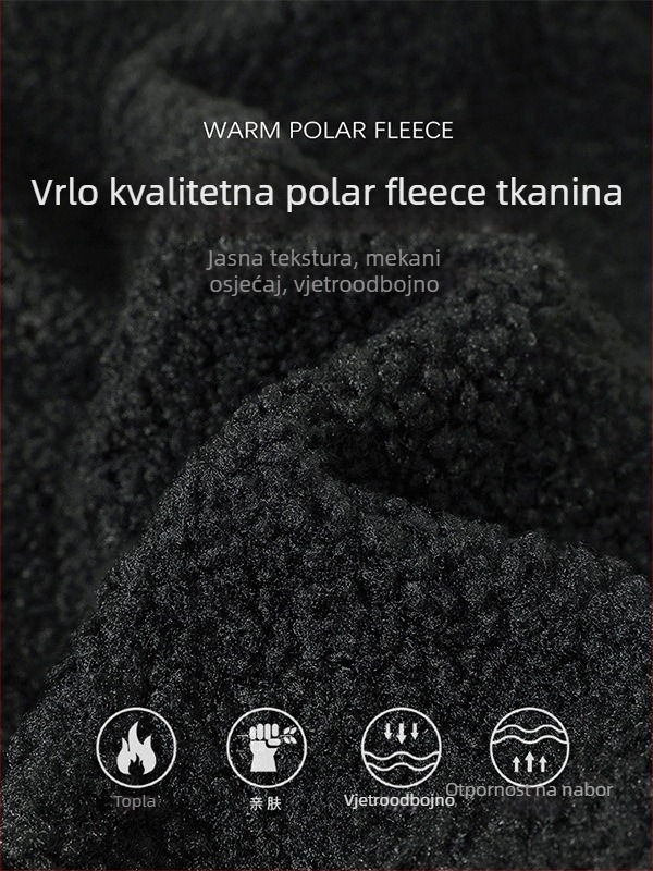 Ženski kaput od poliestera s podstavom od ovčje kože, srednje duljine, široka silueta