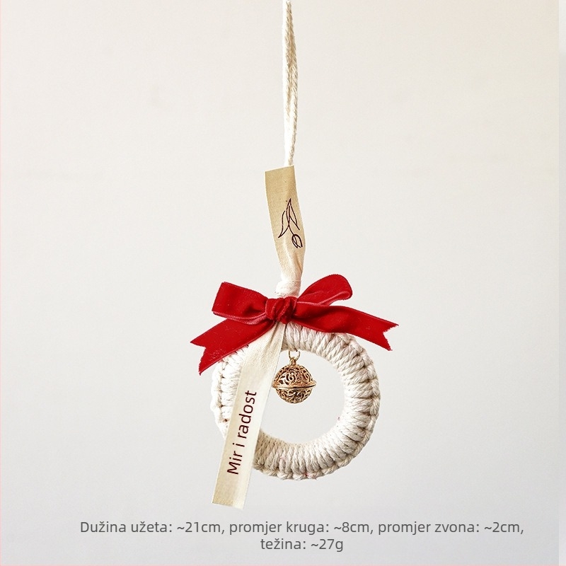 Nuchi ukrasni zvončić za Novu godinu s blagoslovnim znakom i zodijakalnim motivom, mini visi privjesak za proljetni festival