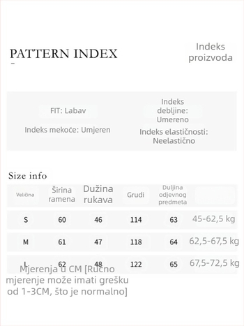 Žensko vanjsko sako, poliester, V izrez, jednoredno kopčanje, dugi rukavi