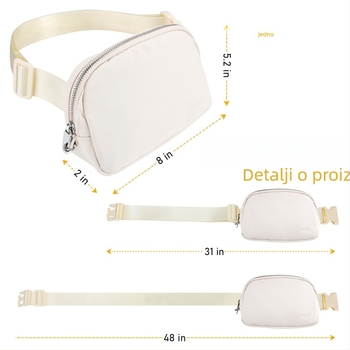 Sportska torbica za pojas s zaštitom od krađe, MELCOU, unisex, poliester, outdoor sportovi, ljeto 2023.