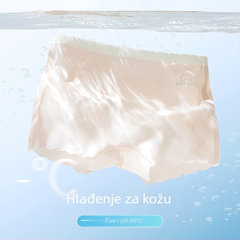 Dječje bezšivne bokserice za djevojčice, Ice Silk tkanina, 82,9% najlon, 17,1% elastan, uzrast 3–8 godina, razina sigurnosti A