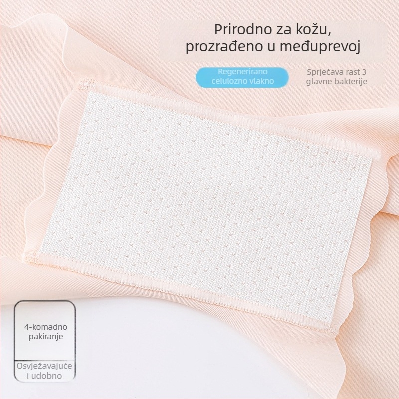 Dječje bezšivne bokserice za djevojčice, Ice Silk tkanina, 82,9% najlon, 17,1% elastan, uzrast 3–8 godina, razina sigurnosti A