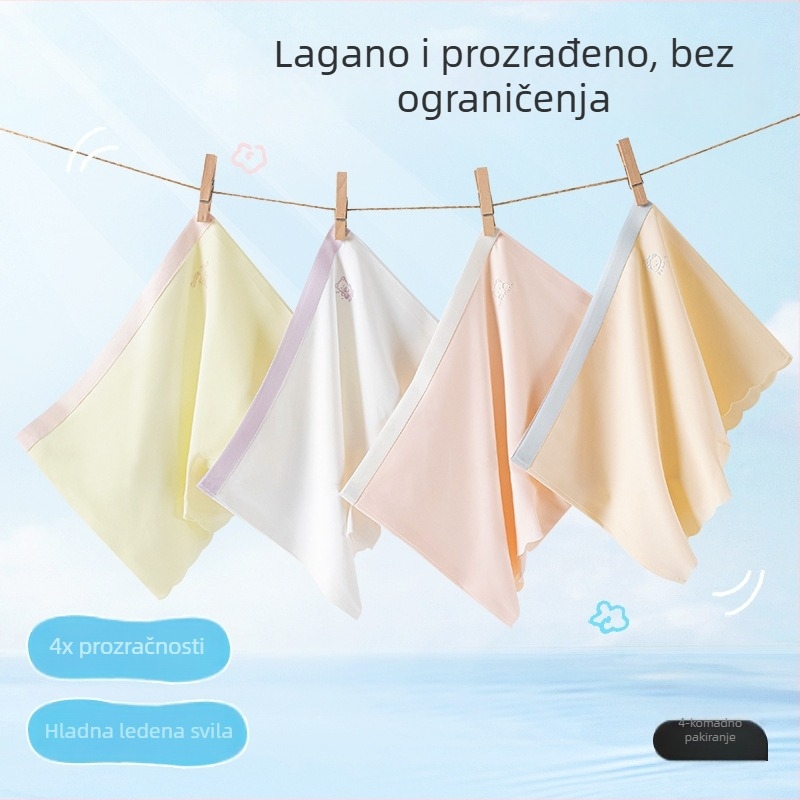 Dječje bezšivne bokserice za djevojčice, Ice Silk tkanina, 82,9% najlon, 17,1% elastan, uzrast 3–8 godina, razina sigurnosti A