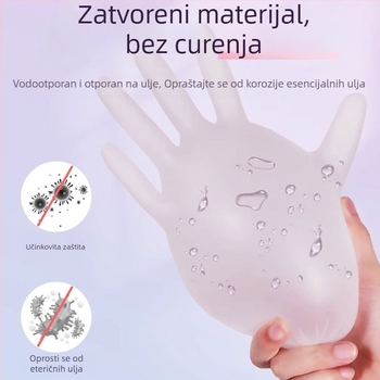 Jednokratne masazne rukavice PVC, protuklizne, proziran uzorak, debljina do 0.05 mm, Yingke model