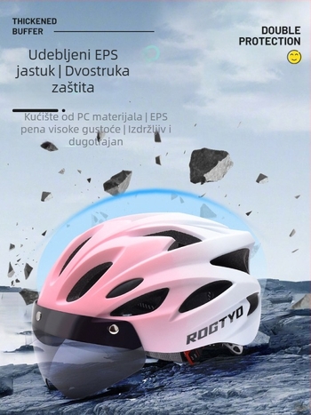 Kaciga za biciklizam, PC+EPS materijal, polukružna kaciga, unisex, odrasli, za bicikl