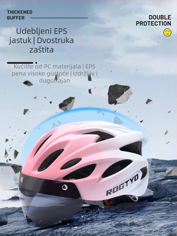 Kaciga za biciklizam, PC+EPS materijal, polukružna kaciga, unisex, odrasli, za bicikl