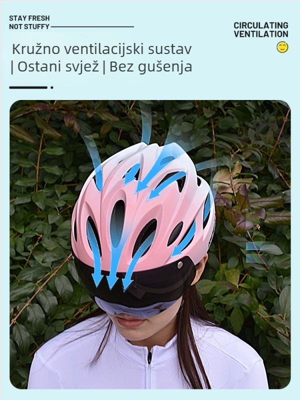 Kaciga za biciklizam, PC+EPS materijal, polukružna kaciga, unisex, odrasli, za bicikl