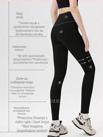 Lyocell joga tajice, Cotton craftsman, uski kroj, visoka elastičnost, jednobojni uzorak, jesen 2025