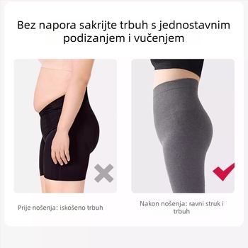 Plus veličine ženske termalne legginice, proljeće–jesen, debele i tople, visoka elastičnost, 50–70% poliester, 30–50% pamuk