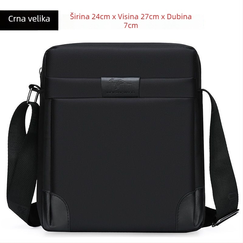 Muška crossbody torba, lagana, gradski stil, vodootporna oksford tkanina, INFIKANGAROO