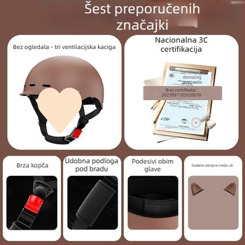 Kaciga za električna vozila — lagana, prozračna, univerzalno prilagođena, ljetna uporaba, TCO99 certificirano
