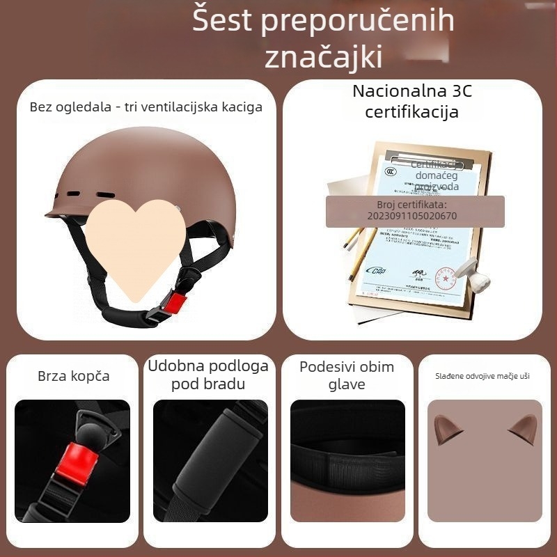 Kaciga za električna vozila — lagana, prozračna, univerzalno prilagođena, ljetna uporaba, TCO99 certificirano
