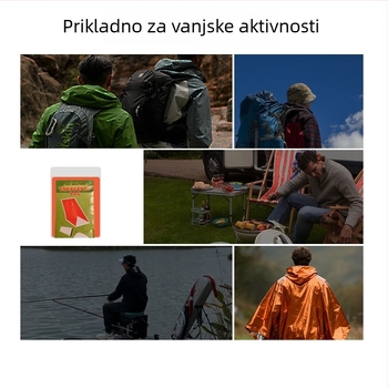 Junhe Vanjski hitni vreća za spavanje s PE aluminijskim filmom, termička spašavajuća deka za preživljavanje na otvorenom