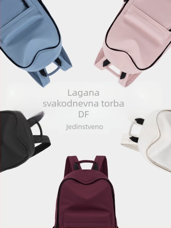 Ruksak za učenike osnovne i srednje škole — unisex, lagan, Oxford platno, gradski minimalistički stil, ergonomski stražnji panel, podstava od poliestera (Oxford platno; lagan; ergonomski stražnji panel; poliesterska podstava)