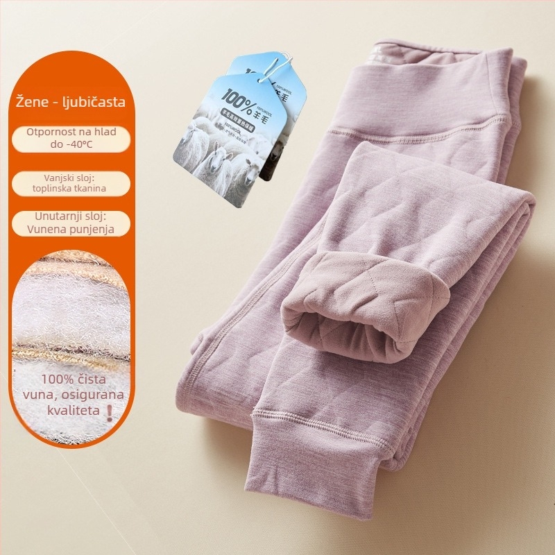 Unisex vunene hlače s fleece podstavom za zimu, trostruka izolacija, izuzetno debele 501–600 g/m²