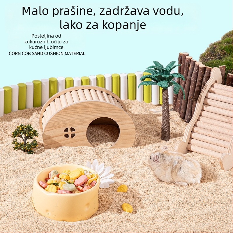 Podloga za hrčke od kukurice – bez prašine, upija mirise, visoka apsorpcija; za hrčke i male glodavce. Marka Chengxi, Porijeklo Shandong