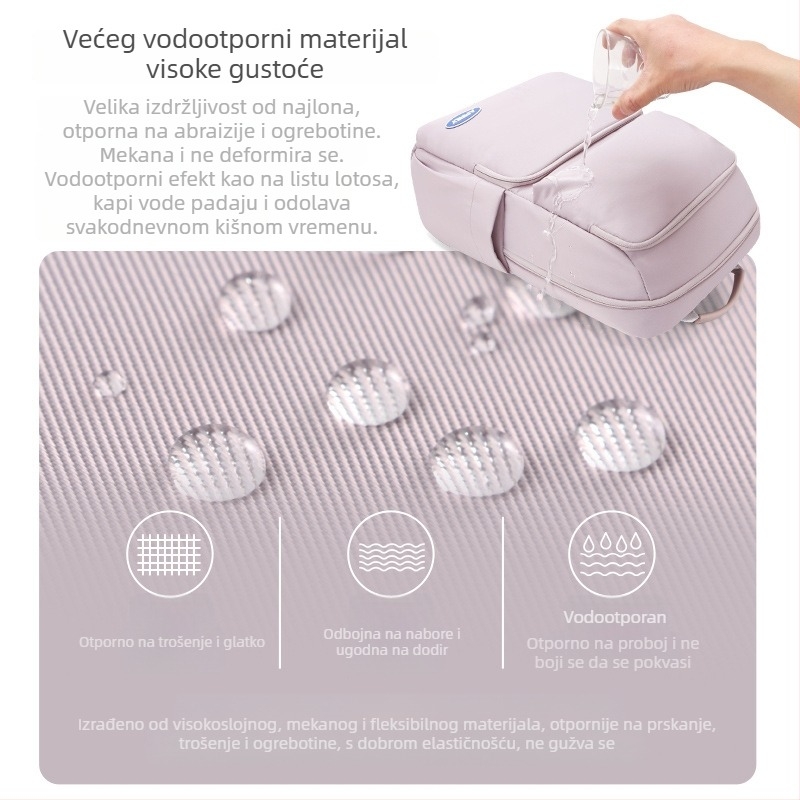 Školska torba za učenike - Veliki kapacitet, vodootporna, protiv krađe, prozračna, gradski dizajn