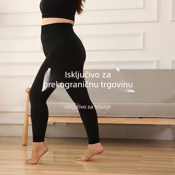 Baršunaste legginse s dizanjem stražnjice, debeli pantihose od poliestera, sadržaj poliestera 50%