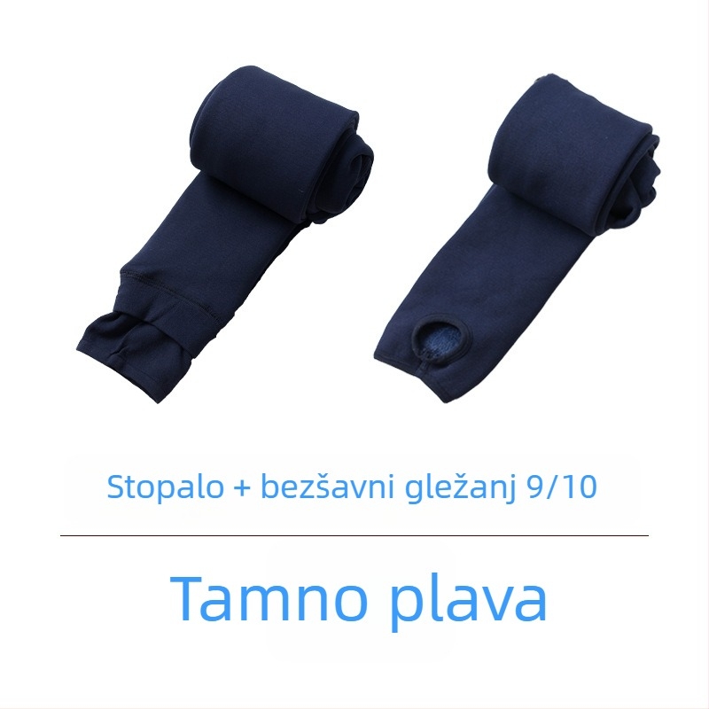 Baršunaste legginse s dizanjem stražnjice, debeli pantihose od poliestera, sadržaj poliestera 50%